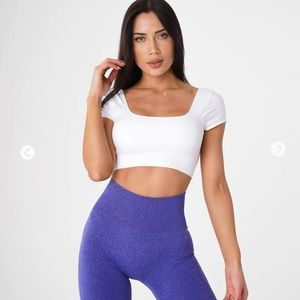 White serene seamless bra